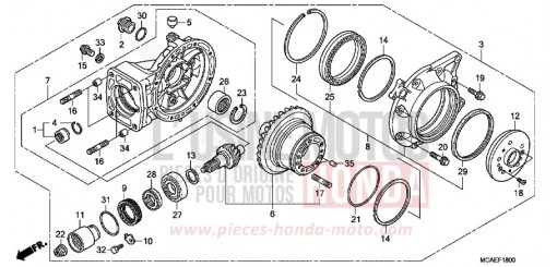 ENGRENAGE MENE DE SORTIE GL1800D de 2013